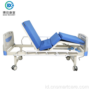 Peralatan medis 2 tempat tidur rumah sakit pasien engkol